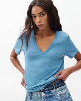 The Slub Vee - Fog Blue