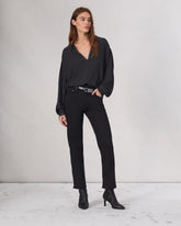 Flexi Harlow Straight Jean - Black