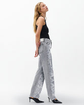 Shea Relaxed Straight Jeans - Steele Sequin