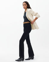 Peyton Bootcut - Black: Mid-Rise Stretch Jean