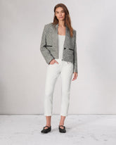 Dre Slim Boyfriend Jean - Optic White