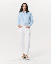 Charlie Ankle-Length Barrel Jeans - White