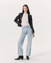 Shea Embellished Relaxed Straight Jeans - Aliah With Jewel Stripe