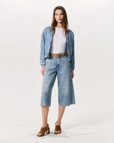 Tailored Jamie Denim Culotte - Pacific