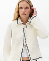Eloise Tweed Blazer - Ivory