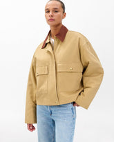 Nonie 2-in-1 Cotton Twill Jacket - Beige