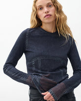 Miramar Long-Sleeve Tee - Washed Black