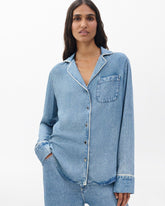 Miramar Long-Sleeve Lounge Shirt - Zoe