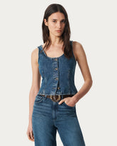 Poppy Denim Tank Top - Adeline