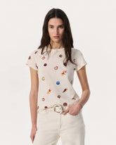 Seashell Graphic Tee - Ivory Multi