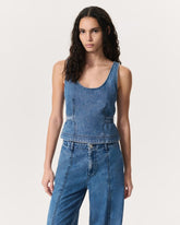 Ultra Featherweight Estelle Denim Top - Beekman