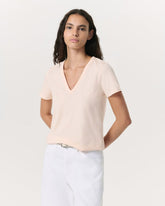 The Slub Vee - Peach