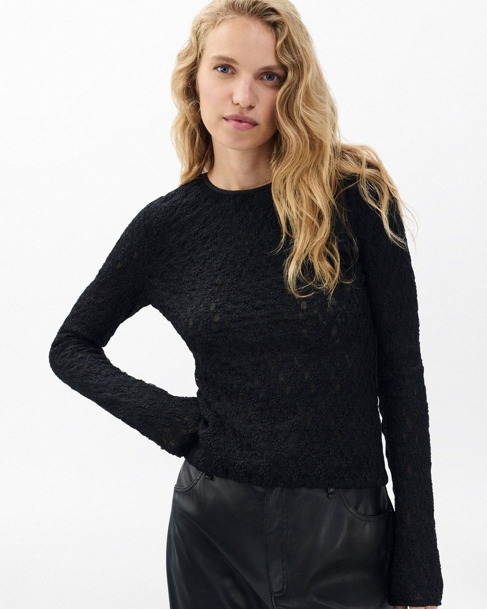 Ellie Lace Top - Black