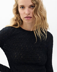 Ellie Lace Top - Black