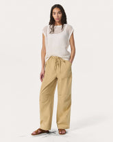 Adina Cotton Pants - Light Brown