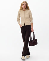Hadley Wide-Leg Corduroy Pants - Dark Brown