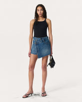 Belina Denim Mini Skort - Amity