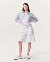 Banks Linen-Blend Shorts - White