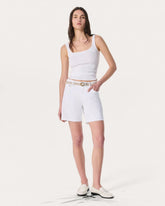 Kaia Denim Shorts - White