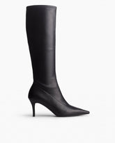 Mercer Leather Knee-High Boots - Black