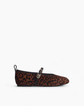Spire Leopard Calf-Hair Mary Janes - Leopard Hair Calf