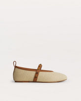 Spire Straw Mary Janes - Natural