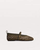 Spire Woven Mary Janes - Loden Woven