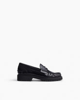 Corey Leather Loafers - Black