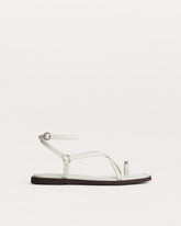 Geo Toe Ring Sandals - Antique White