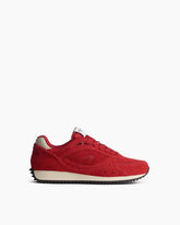 rb Drift Runner Sneakers - Flame Red Suede