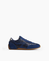 Ultra Slim Retro Runner Sneakers - Indigo Croc