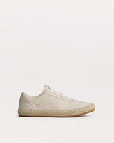 Retro Espadrille Sneakers - Natural Greige