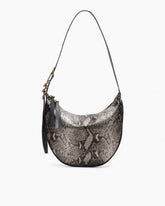Mercer Medium Python Leather Hobo - Black Multi