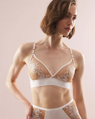 Framed Embroidery Bralette - Soma