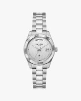 34mm - Silver Lex Day Date Bracelet Watch