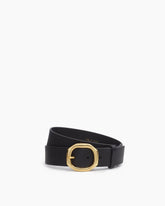 Audrey Leather Belt - Black Gold