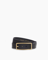 Leather Rebound Belt for Women in Black