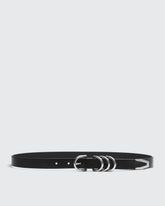 Baby Spire Leather Belt - Black
