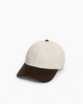 Harlow Corduroy Baseball Cap - Ecru Olive Corduroy