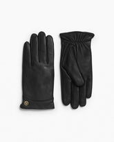 Joni Cashmere-Lined Leather Gloves - Black