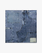 Miramar Silk Scarf - Light Wash Denim