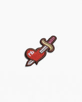 rb Embroidered Patch - Rb Heart W/ Dagger