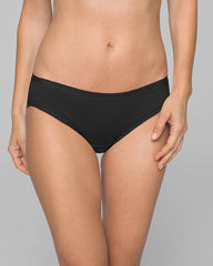 Cotton Hipster Panty with Lace Trim - Soma