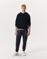 Robert Color-Blocked Jogger Pants - Jet Black