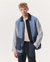 Pace Color-Blocked Chore Jacket - Grey Multi