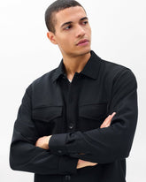 Hyde Italian Twill Shirt Jacket - Black