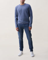 Mitch Cotton Sweater - Worn Indigo