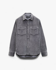 Corduroy CPO Overshirt - Slate