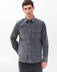 Corduroy CPO Overshirt - Slate