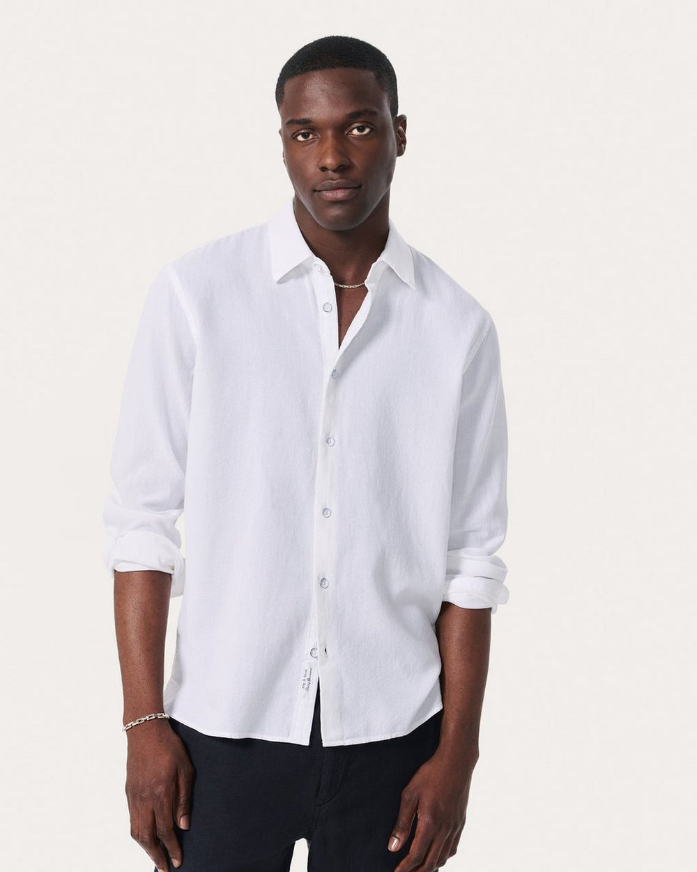 Dalton Canvas Shirt - White